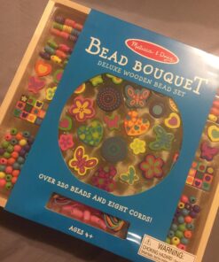 Melissa & Doug Created by Me! Bead Bouquet Deluxe Wooden Bead Set With 220+ Beads for Jewelry-Making, for 4+ years, Multicolor, 9½ 23 71vMlmTAwrL