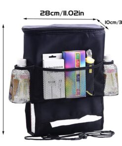 KAFEEK Car Seat Organizer/Auto Seat Back Organizer/Multi-Pocket Travel Insulated Drinks Holder Cooler/Storage Bag Cool Wrap Bottle Bag with Mesh Pockets(Heat-Preservation) 1-Pack 19 71vMpKcjiUL
