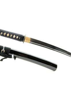 Handmade Sword - Fully Practical Samurai Tanto Sword, Musashi Tsuba, 1080 Carbon Steel, Hand Forged Heat Tempered, Full Tang, Sharp, Back Scabbard, Certificate 10 71vNLDrnplL