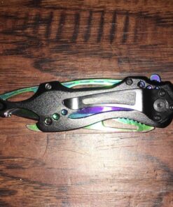 Tac Force- TF-705 Series - Bottle Opener, Glass Punch and Pocket Clip, Tactical, EDC, Rescue Rainbow 53 71vNW7jj0XL