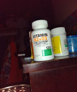 Bronson Vitamin K2 (MK7) with D3 Supplement Non-GMO Formula 5000 IU Vitamin D3 & 90 mcg Vitamin K2 MK-7 Easy to Swallow Vitamin D & K Complex, 120 Capsules 120 Count (Pack of 1) 49 71vO33pxXgL 2