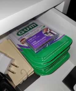 GUM - 10070942007242 Orthodontic Wax, Mint with Vitamin E and Aloe Vera (Pack of 6) (Pack of 6) 41 71vQ230KTVL