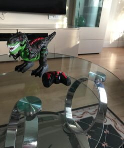 TEMI 8 Channels 2.4G Remote Control Dinosaur Toys for Kids 3 4 5 6 7 Years, Electric Stunt RC Walking T- Rex Toy with Lights and Sounds Powered by Rechargeable Battery, Gift for Boys 1 pack with remote 34 71vQN8U8QEL