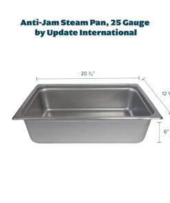 Update International NJP-1006 Steam Table Pan, 6", Stainless Steel Full 6" 20 71vQny1iRL