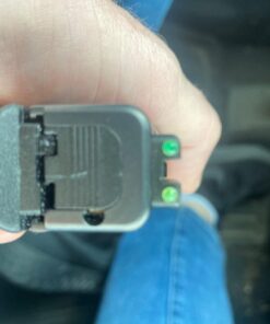 TRUGLO TFO Tritium & Fiber-Optic Handgun Sight | Snag-Resistant Front & Rear Bright Night Sights, Compatible with Glock Handguns Green Front / Green Rear Glock 42/43 50 71vR9G87XZL