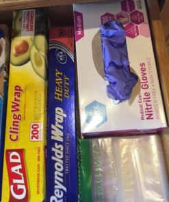 MedPride Powder-Free Nitrile Exam Gloves, Iris Blue, Medium, Box/100 Medium (Pack of 100) 57 71vRk70laFL