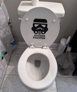 Remarkable Walls Star Wars Inspired Parody Storm Pooper Vinyl Decal 8 inches high by 6 inches wide Black 25 71vTJd28KKL