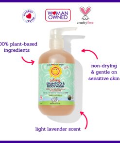 California Baby Calming Lavender Shampoo and Body Wash | 100% Plant-Based (USDA Certified) | Allergy Friendly | Baby Soap and Toddler Shampoo for Dry, Sensitive Skin | 562 mL / 19 fl. oz (Pack of 2) 19 Fl Oz (Pack of 2) 9 71vUjDFWA8L