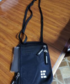 Travel Neck Wallet with RFID Blocking, Travel Neck Pouch Passport Holder for Women and Men Keep Valuables Safe One Size Black 42 71vVSJhKWfL