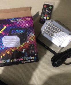 Halloween Strobe Light with Remote, JLPOW Sound Activated Mini Strobe Lights Super Bright 48 RGB LED, Remote Control Flash Stage Lighting, Best for DJ Party Show Club Disco Karaoke 22 71vVihWwFKL