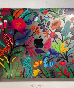 May Chen Compatible with New MacBook Air 13 inch Case 2021, 2020 2019 2018 Release Model: M1 A2337 A2179 A1932, Floral Leaves Garden Rainbow Hard Shell Case for New Mac Air 13 & Retina Dispaly Bright Colorful Flowers 37 71vWDzuqLWL 2