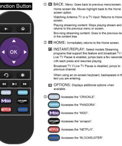 Gvirtue Lost Remote Control Replacement Compatible with Roku 1, Roku 2, Roku 3, Roku 4, (HD, LT, XS, XD), Roku Express. Do NOT Support Roku Stick, Roku Premiere, Roku Ultra, Roku TV or Roku Game 26 71vXDO9GyPL