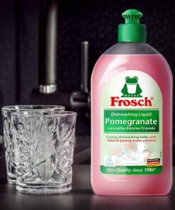 FROSCH Natural Liquid Dish Soap, Vegan Hand Dishwashing Detergent, Pomegranate, 500 ml, pack of 2 6 71vXIcw5agL