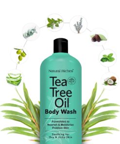 Alternative view of Natural Riches Tea Tree Body Wash - Body Soap to Fight Itchy Skin & Body Odor - Peppermint, Eucalyptus & Tea Tree Oil - Women & Mens Natural Body Wash - 16 fl oz 16 Fl Oz (Pack of 1)