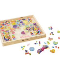 Melissa & Doug Created by Me! Bead Bouquet Deluxe Wooden Bead Set With 220+ Beads for Jewelry-Making, for 4+ years, Multicolor, 9½ 15 71vY6B2DvuL