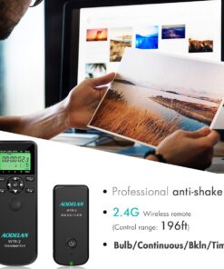 AODELAN WTR2 Wireless Shutter Release Timer Remote Control for Nikon Z6, Z7, Coolpix P1000, D850, D810, D700, D4, D5, D4s, D3100, D5000, D7200, D600, D610, D750, D3200, D3300; Replace MC-DC2, MC-36 15 71vYUQT1kML