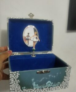 Jewelkeeper Girl's Musical Jewelry Storage Box with Twirling Fairy Blue and White Star Design, Swan Lake Tune 28 71vYvT t6WL