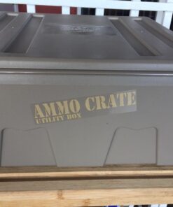 MTM ACR8-72 Ammo Crate Utility Box | Ammo, Survival or Hunting Gear Storage | O-Ring Seal for Water Resistant Dry Storage | Double Padlock tapped for Security | Carries 85lbs of Gear | Dark Earth 57 71vZewd0z0L