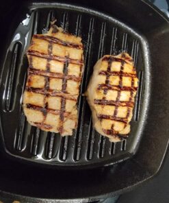 Lodge L8SGP3 Cast Iron Square Grill Pan, Pre-Seasoned, 10.5-inch 10.5 Inch 62 71va79ydicL