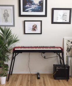 On-Stage KS7150 Platform-Style Keyboard Stand (Setup for Keyboards, Synths, Organs, and Electric Pianos, 230 lb Capacity, Adjustable Height and Width, Folding, Portable, Rubber Feet, Metal, Black) 22 71vaB0HzBXL