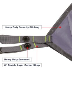 REDCAMP Large Waterproof Camping Tarp Lightweight, Multifunctional Insulated Tent Footprint for Camping Hiking Backpacking, Grey 106"x83" 106" x83" 9 71vaU08KLbL