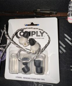 Comply T-500 Memory Foam Replacement Earbud Tips For KZ ZS10, ZSN, AS10, ZSX, STARFIELD, FH7, FIIO, MOONDROP And More Earphones (Assorted), Black, Small/Medium/Large, 3 Pairs 500 28 71vazphF8mL