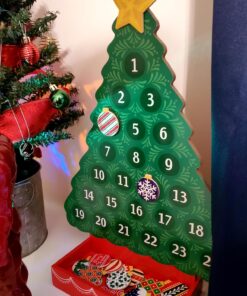 Melissa & Doug Countdown to Christmas Wooden Advent Calendar - Magnetic Tree, 25 Magnets , Orange Santa 44 71vcLgv3BTL 1
