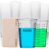 Disposable Epoxy Resin Mixing Cups with Measurements (50-Pack) Pixiss Mixing Cups for Epoxy Resin, Epoxy Mixing Containers, Epoxy Cups For Epoxy Measuring Cups - 20 Resin Mixing Sticks 50x 10-Ounce 51 71vdFdNKbjL