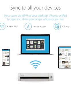 Doxie Go SE Wi-Fi - Simplify Going Paperless with The First Easy-to-Use Wireless Document & Photo Scanner with Portable Scanning, Unlimited Searchable Documents & Seamless Software for Mac, PC, & iOS Battery Sheetfed + Wi-Fi 23 71vfqvgPM8L