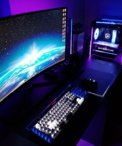 Corsair K95 RGB Platinum Mechanical Gaming Keyboard - 6x Programmable Macro Keys - USB Passthrough & Media Controls - Fastest Cherry MX Speed - RGB LED Backlit - Black Finish 47 71vgYQKPyoL