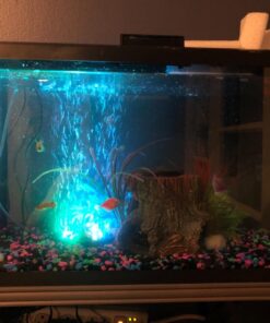 LONDAFISH Aquarium Bubble Light Aquarium Air Stone LED Light Air Pump Bubble Stone Lamp 26 71vgsHS25rL