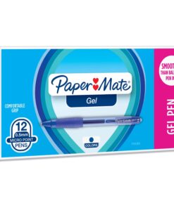 Paper Mate 1753363 Gel Pens, Fine (0.5mm), Blue, 12 Count 12-Count 3 71vh30uFYAL
