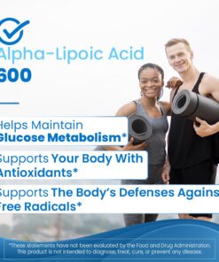 Doctor's Best Alpha-Lipoic Acid 600, Helps Support Glucose Metabolism and Regenerate Antioxidants* Non-GMO, Gluten Free, Vegan, Soy Free, 180 Veggie Caps 17 71vhSUup5lL