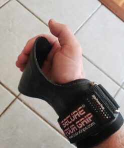 Cobra Grips PRO Weight Lifting Gloves Heavy Duty Straps Alternative Power Lifting Hooks for Deadlifts Adjustable Neoprene Padded Wrist Support Bodybuilding A PRO Black Rubber One Size 34 71vhWJscFxL