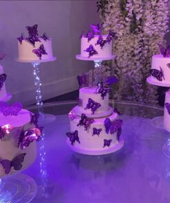 7 Tier Clear Cascade Wedding Cake Stand (Style R700) 11 71vhuswhweL