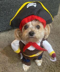 NACOCO Pet Dog Costume Pirates of The Caribbean Style (Medium) Medium Brown 30 71vjQwOwUL