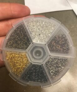 PH PandaHall Iron Open Jump Ring, 3300Pcs 6 Colors Unsoldered O Rings 4mm 21-Gauge Metal Jewelry Connector with Opener Tool for Earring Bracelet Neckalce Jewelry Craft 6 Colors-3300pcs 35 71vksDF2gDL