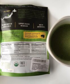 Jade Leaf Matcha Organic Ceremonial Grade Green Tea Powder - Barista Edition For Cafe Quality Tea & Lattes - Authentic Japanese Origin (3.53 Ounce Pouch) Ceremonial Barista (Tin) 3.53 Ounce (Pack of 1) 48 71vn9BjYl5L 1