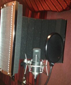 LyxPro VRI-20 Sound Absorbing Acoustic Foam Isolation Portable Microphone Shield, Vocal Recording Panel, High Performance - Stand Mountable 21 71vnGKgudLL