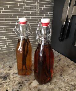 Bormioli Rocco Glass 8.5 Ounce Swing Top Bottle, Set of 4 4 Count (Pack of 1) 19 71voBVrBsrL