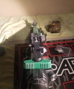 Feyachi Flip Up Iron Sight Front Rear Sight Compatible for Picatinny Rail and Weaver Rail of Rifle, Foldable Sights Black 73 71voFhNRalL