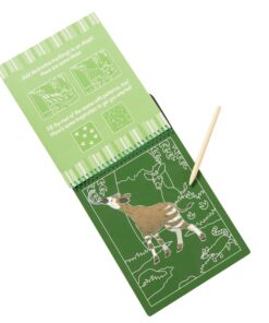 Melissa & Doug On the Go Scratch Art Activity Books Set - Safari Animals, Animal Families, Vehicles 12 71voPJP2ohL