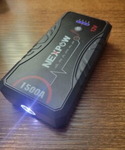NEXPOW 1500A Peak Car Battery Jump Starter Pack for Up to 7.0L Gas and 5.5L Diesel Engines - Portable 12V Lithium Jump Box with LED Light and USB QC3.0 28 71volAHzzpL