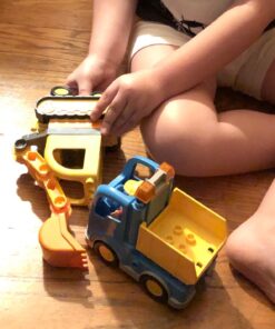 LEGO DUPLO Town Truck & Tracked Excavator 10812 Dump Truck and Excavator Kids Construction Toy with DUPLO Construction Worker Figures (26 Pieces) Standard 39 71vovInIHNL