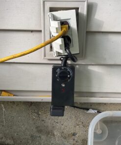 BN-LINK Outdoor 24-Hour Timer with Photocell Light Sensor, Water Resistant Photoelectric Countdown Timer(2, 4, 6 or 8 Hours Mode), Weatherproof, Two (2) Grounded Outlets for Home and Garden, Black Photocell Timer 32 71vpiFp3d2L