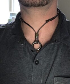 FIBO STEEL Alloy Vinatge Pendant Necklace for Men Leather Chain Adjustable 2 Pcs a Set 41 71vptV6hpHL