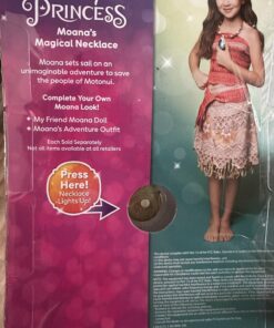 Disney Princess Disney Moana Necklace Light Up Magical Seashell Heart of Te Fiti 39 71vqb7EcadL