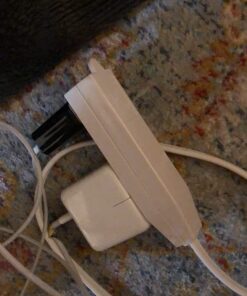 Woods SlimLine 2241 16/3 Flat Plug Indoor Extension Cord 8-Foot 3 Outlets Right Angled Plug Space Saving Design UL Listed 8 Foot (Pack of 1) 48 71vrF g0aL