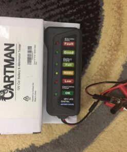 CARTMAN 12V Car Battery Alternator Tester, Test Battery Condition & Alternator Charging, LED Indication 38 71vs9jiRoIL 1