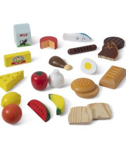 Melissa & Doug Food Groups - 21 Wooden Pieces and 4 Crates, Multi - Play Food Sets For Kids Kitchen, Pretend Food, Toy Food For Toddlers And Kids Ages 3+ 30 71vsFDC7S L 1
